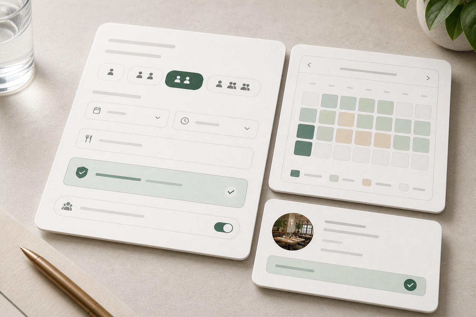 Editorial reservation widget with availability, capacity, and waitlist controls.